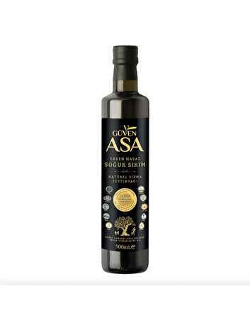 Güven Asa Erken Hasat Soğuk Sıkım Natürel Sızma Zeytinyağı 500 Ml