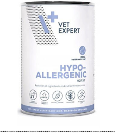 Vet Expert V+ Hypoallergenic (Horse) Konserve Köpek Maması 400G