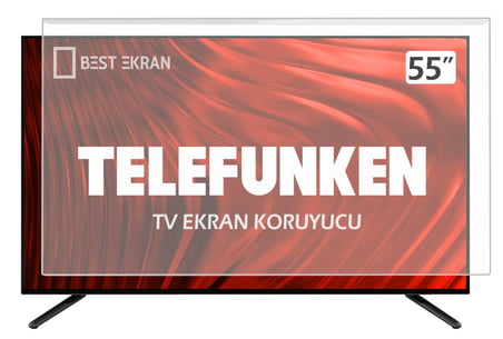 Telefunken 55TU7540 TV EKRAN KORUYUCU - Telefunken 55" inç 139 Ekran Koruyucu Android smart Led