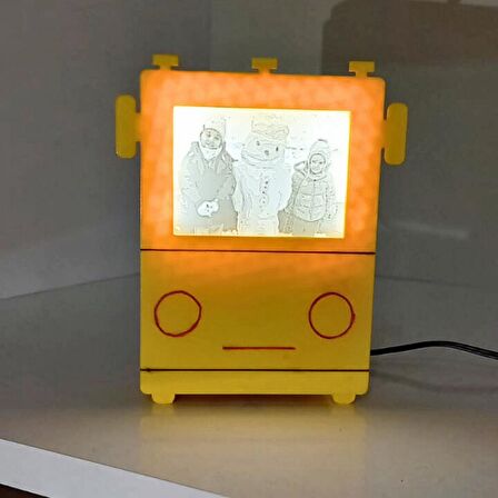 kişiye özel 3D fotoğraflı led ışıklı litofan lamba