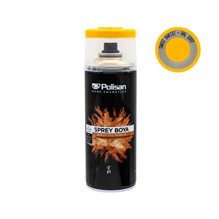 Polisan Akrilik Sprey Taksi Sarısı RAL 1003 400Ml