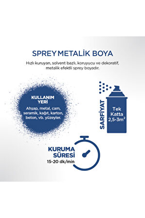 Polisan Sprey Boya Metalik Mavi 400Ml 355