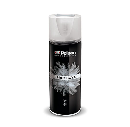 Polisan Sprey Boya Metalik Gri 357 400Ml