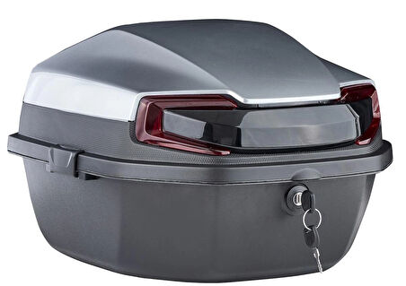 Motosiklet Çantası 33 Litre Metalik Açık Gri