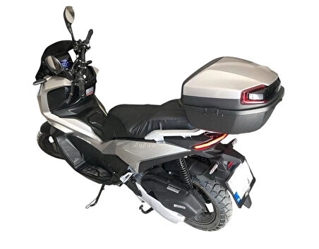 Motosiklet Çantası 33 Litre Metalik Açık Gri