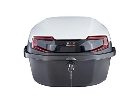 MOTOSİKLET ÇANTASI 33 LT METALİK PARLAK SİYAH