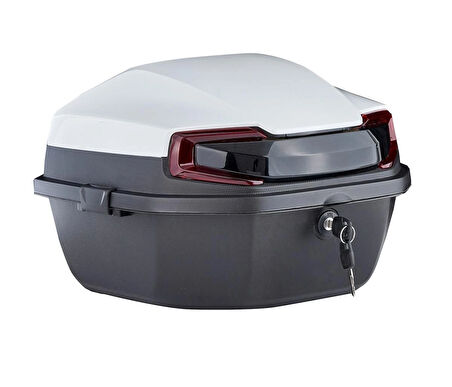 MOTOSİKLET ÇANTASI 33 LT METALİK PARLAK SİYAH