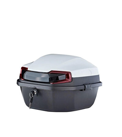 MOTOSİKLET ÇANTASI 33 LT METALİK PARLAK SİYAH