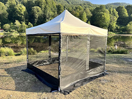 3x3 m 35 mm Altıgen Gazebo ve Sineklik