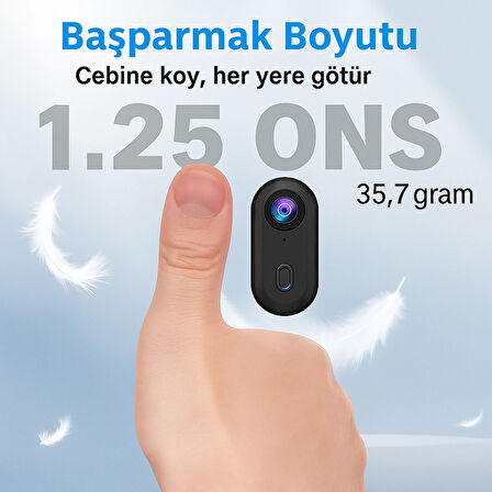 Ultra Kompakt 4K Aksiyon Kamerası – Su Geçirmez, Yüksek Çözünürlüklü Kayıt Ultra HD Mini Kamera