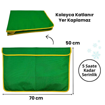 Havhav Yeşil Orta-Büyük Irk Köpek Serinletici Minder 70x50 | 2 Termo Jel Dahil