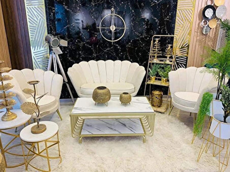 ideal papatya çay seti koltuk takımı 