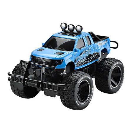 859-27B Galtoys 1:14 Şarjlı Monster 4*4 Pıck-Up Mavi Uzaktan Kumandalı Araba 26 Cm