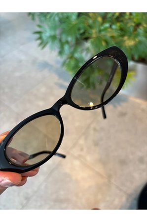Bella Minik Çekik Küçük Siyah sofr camlı Güneş Gözlüğü