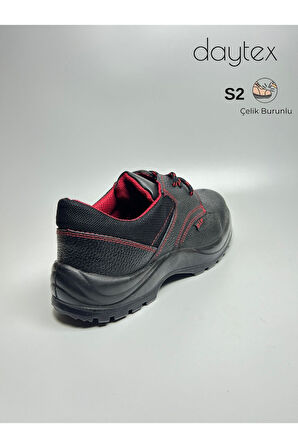 Dip S2 çelik burunlu bağcıklı kaymaz taban antistatik iş ayakkabısı
