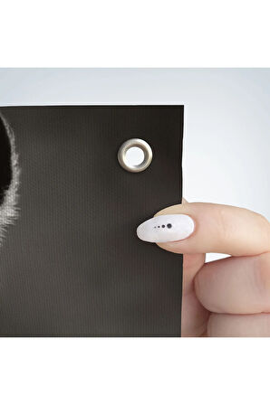 Mavi Gözlü Leopar Dekoratif Kanvas Duvar Örtüsü-Halısı 1162