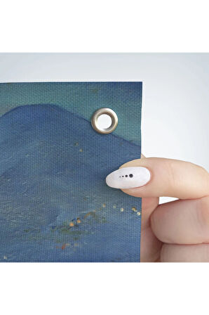 Napoli Manzarası Yağlıboya Görünüm Dekoratif Kanvas Duvar Örtüsü-Halısı-3435