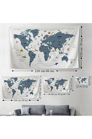 Beyaz Türkçe Eğitici Ülke ve Başkent Detaylı Atlası 3832