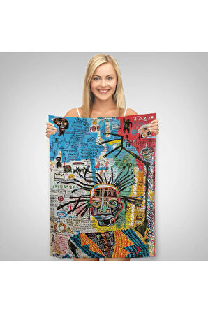 Jean Michel Basquiat Jazz King Duvar Örtüsü- Halısı, Tapestry -4964