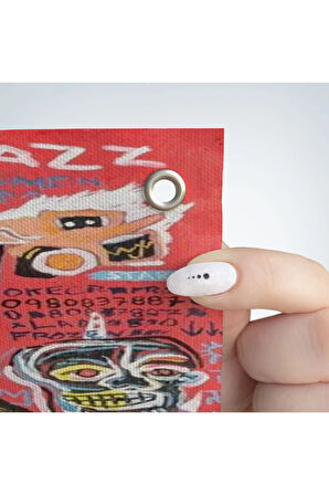 Jean Michel Basquiat Jazz King Duvar Örtüsü- Halısı, Tapestry -4964