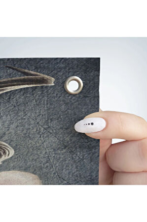 Antilop Kafalı İnsan Duvar Örtüsü - Halısı-4996