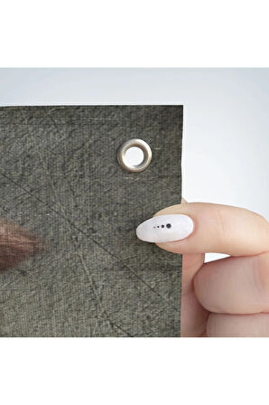 İnek Kafalı Insan Duvar Örtüsü - Halısı-4997