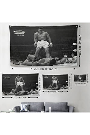 Muhammet Ali Kanvas Duvar Örtüsü-Halısı-5035