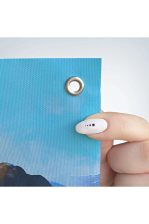 Doğada Yürüyen Kadın Manzarası Kanvas Duvar Örtüsü-Halısı-5081