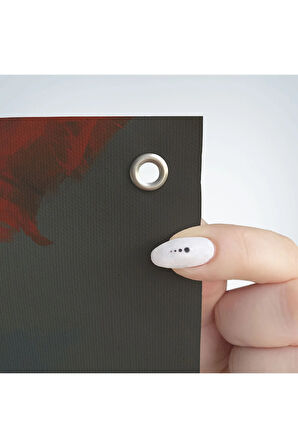 Ejderhanın Kaşındaki Savaşçı Kanvas Duvar Örtüsü-Halısı-5083