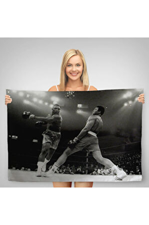 Muhammed Ali-Joe Frazier Duvar Örtüsü-Halısı, Spor Salonu Motivasyon Duvar Örtüsü-Halısı-5089