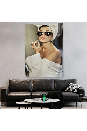 Audrey Hepburn Duvar Örtüsü - Halısı-5106
