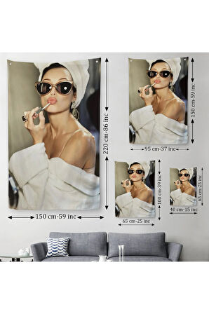 Audrey Hepburn Duvar Örtüsü - Halısı-5106