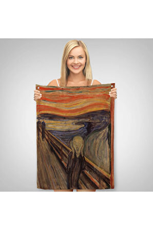 Edvard Munch'un Çığlık İsimli Eseri Duvar Örtüsü - Halısı-5116
