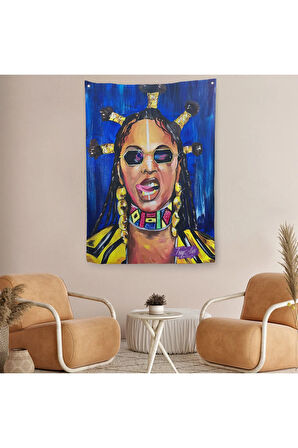 Beyonce Duvar Örtüsü - Halısı-5120