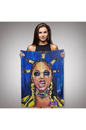 Beyonce Duvar Örtüsü - Halısı-5120