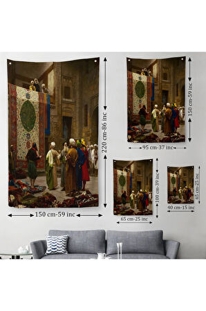 Osman Hamdi Bey'in Halı Tüccarı İsimli Eseri Duvar Örtüsü - Halısı-5123