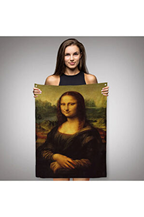 Leonardo da Vinci'nin Ünlü Eseri Mona Lisa Duvar Örtüsü - Halısı-5126