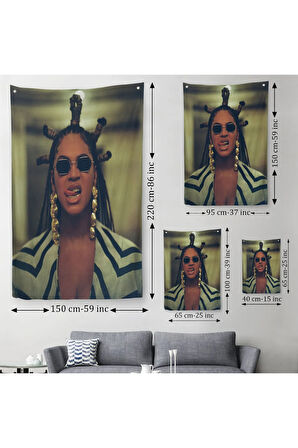Beyonce Duvar Örtüsü - Halısı-5127
