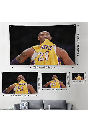 Kobe Bryant Kanvas Duvar Örtüsü-Halısı-5140