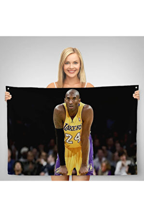 Kobe Bryant Los Angeles Lakers Kanvas Duvar Örtüsü-Halısı / Black Mamba-5149