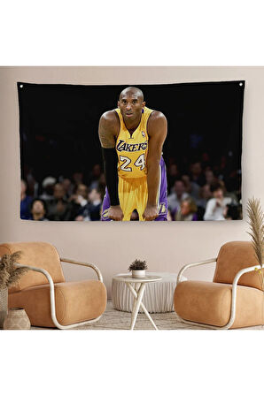 Kobe Bryant Los Angeles Lakers Kanvas Duvar Örtüsü-Halısı / Black Mamba-5149