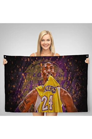 Kobe Bryant Los Angeles Lakers Kanvas Duvar Örtüsü-Halısı / Black Mamba-5151