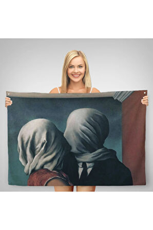 Rene Magritte The Lovers Duvar Örtüsü-Halısı-5161
