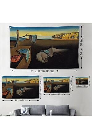 Salvador Dali - The Persistence of Memory Duvar Örtüsü-Halısı-5168