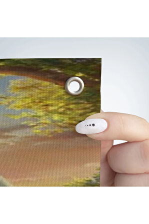 İsa Kuzu ile İsa Mesih Kayıp Kuzu Duvar Örtüsü - Halısı, Kilise Duvar Sanatı Süslemeleri-5218