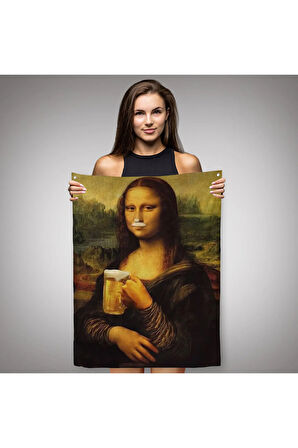 Mona Lisa Duvar Örtüsü - Halısı, Olağandışı Mona Lisa -5219