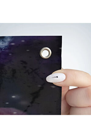 İskelet Kafa ve Pembe Çiçekler Kanvas Duvar Örtüsü - Halısı -5234