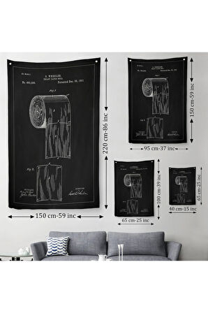 Tuvalet Kağıdı Rulosu Patent Duvar Örtüsü - Halısı-5242