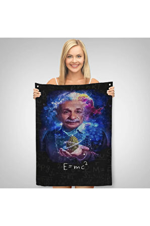 Albert Einstein E=mc2 Duvar Örtüsü - Halısı, Matematik Öğretmeninin Hediyesi-5244
