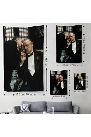 The Godfather Duvar Örtüsü - Halısı, Vito Corleone Film Sahnesi Duvar Örtüsü - Halısı-5279